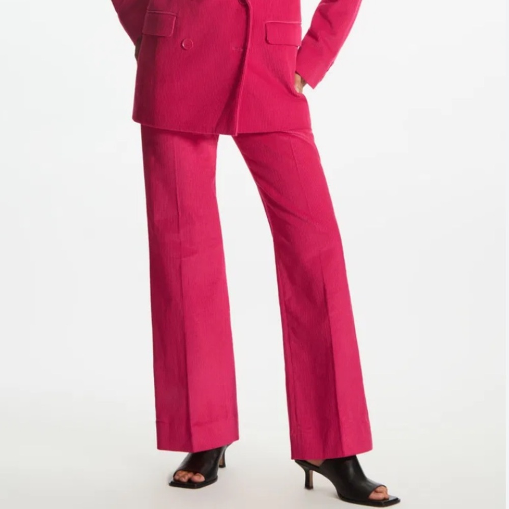 COS - hot pink corduroy pants